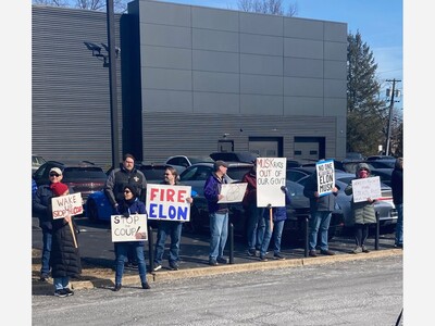 Tesla Takedown Rally in Lawrenceville
