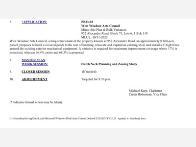 Planning Board Meeting