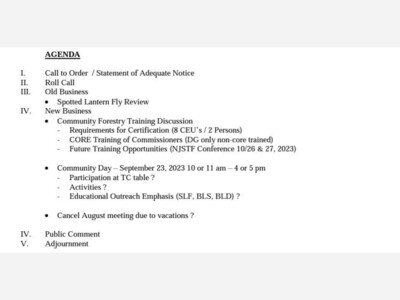 Shade Tree Commission Meeting