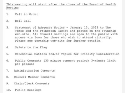 Town Council meeting