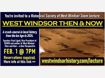 History Lecture - West Windsor, Then & Now