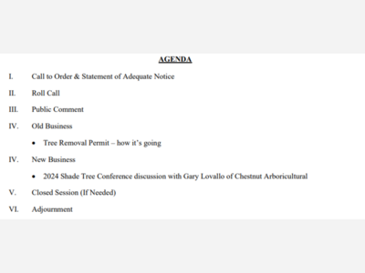 WW Shade Tree Commission Special Meeting