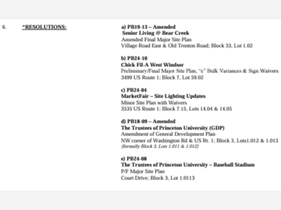 WW Planning Board Meeting
