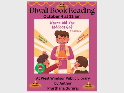 Children's Book Reading at WW Public Library.  Where did the Laddoos Go?  A Diwali Story